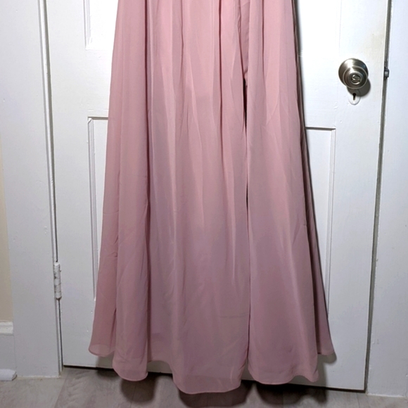 Brideside Samantha Dress in Mauve - Picture 2 of 5